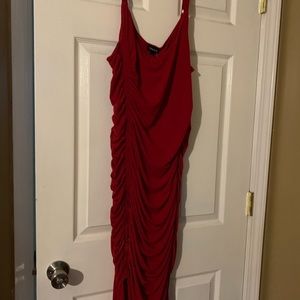Red bodycon dress